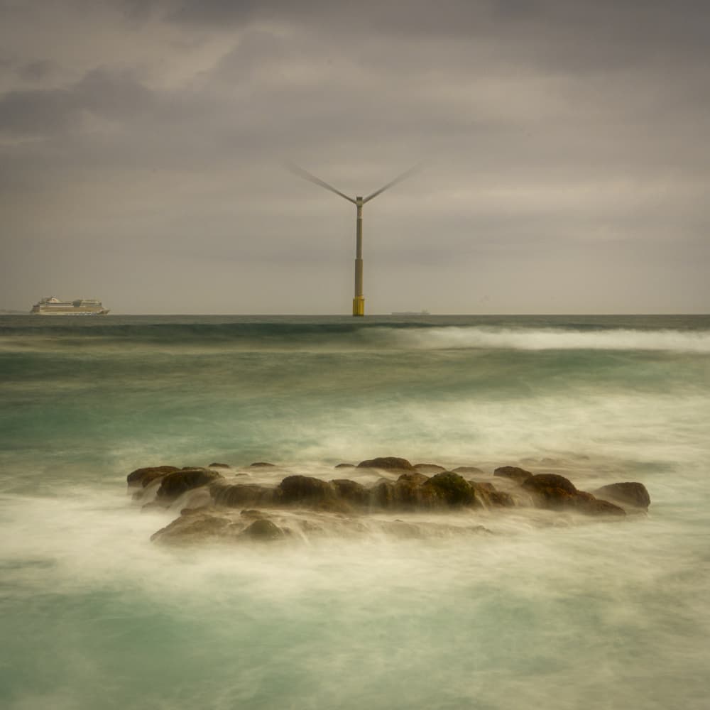 Offshore Wind Serenity by JUAN CARLOS HERVÁS MARTÍNEZ — canvas wall art