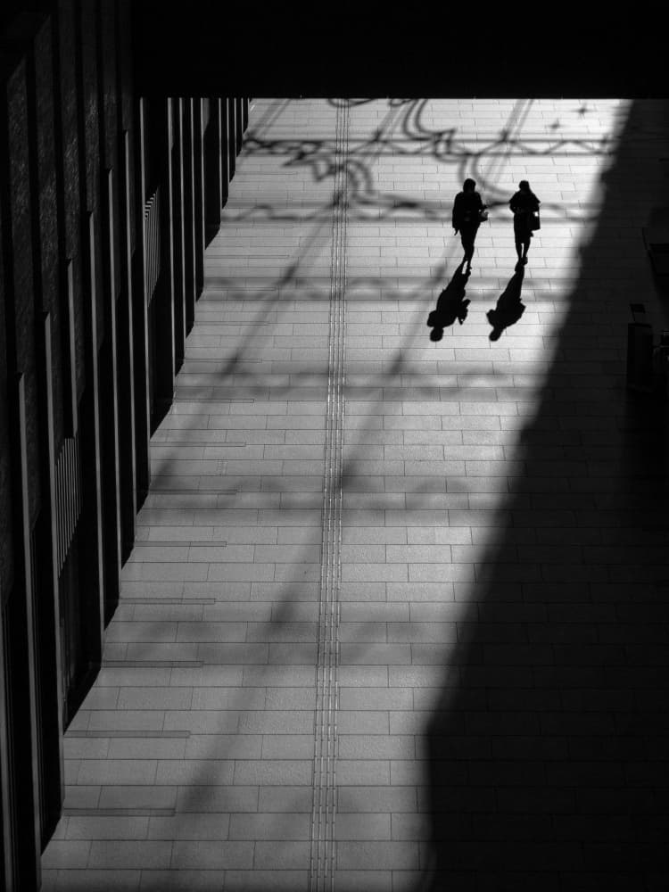 Long Shadows Walk by IKUMI FUKAZAWA — canvas wall art