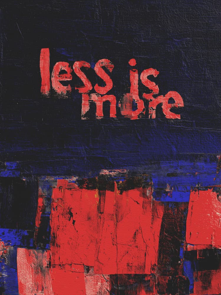 Less Is More Abstract by Andreas Magnusson — canvas wall art