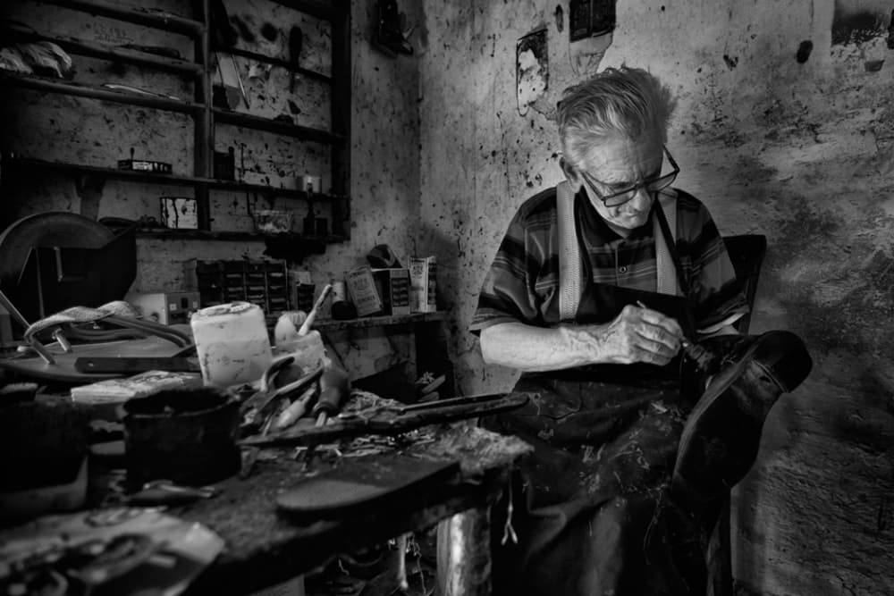 Old Shoemaker Workshop by Antonio Grambone — canvas wall art