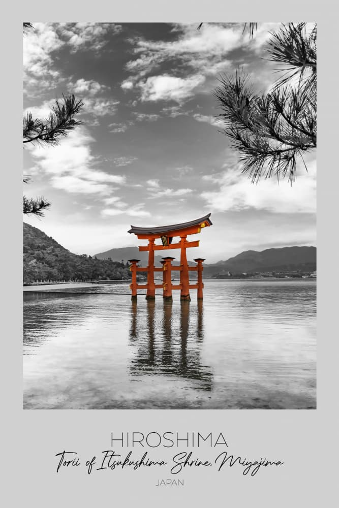 Miyajima Floating Torii Gate by Melanie Viola — canvas wall art