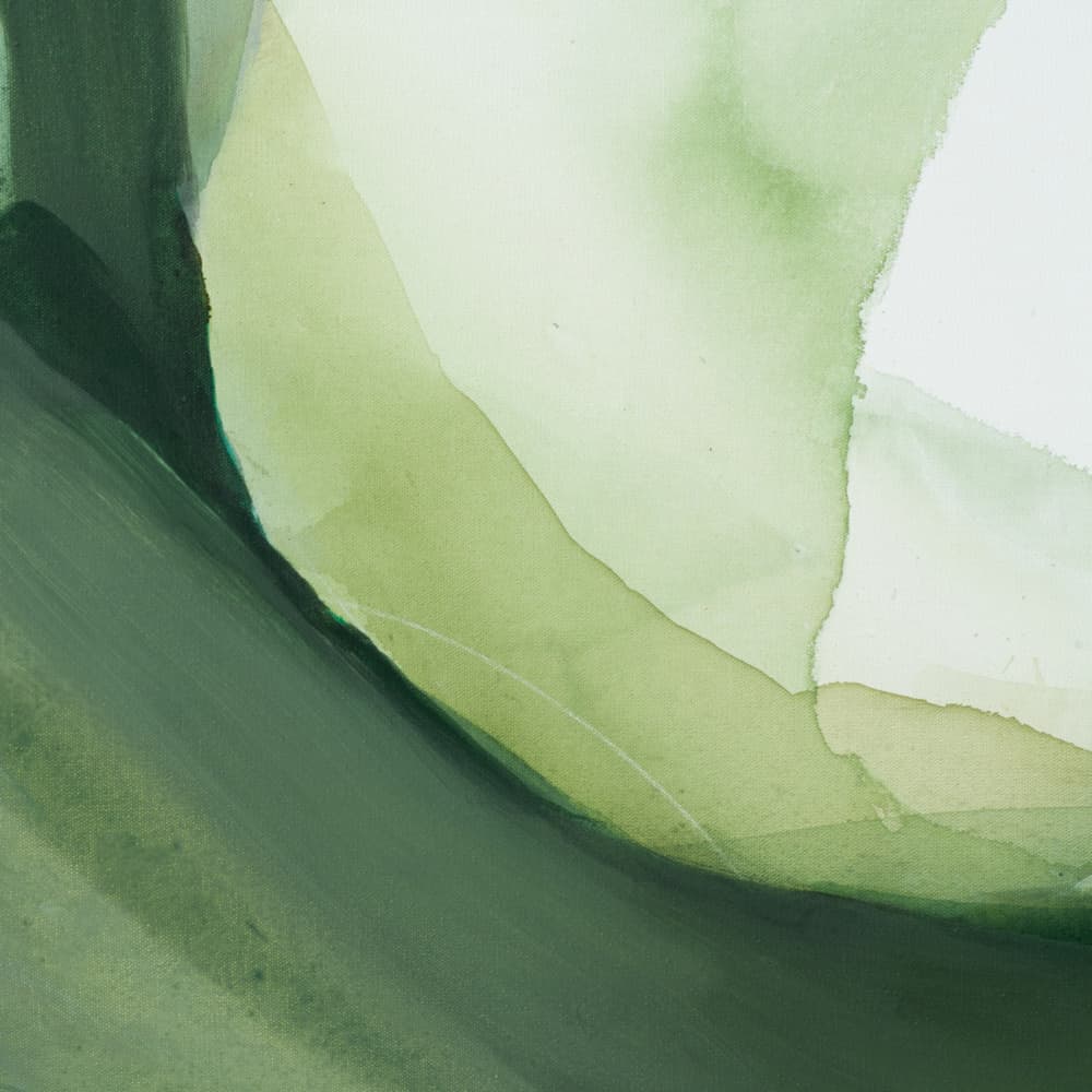 Organic Green Flow by Arohika Verma — canvas wall art