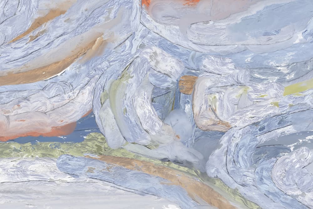 Serene Flowing Forms by Josie George — canvas wall art