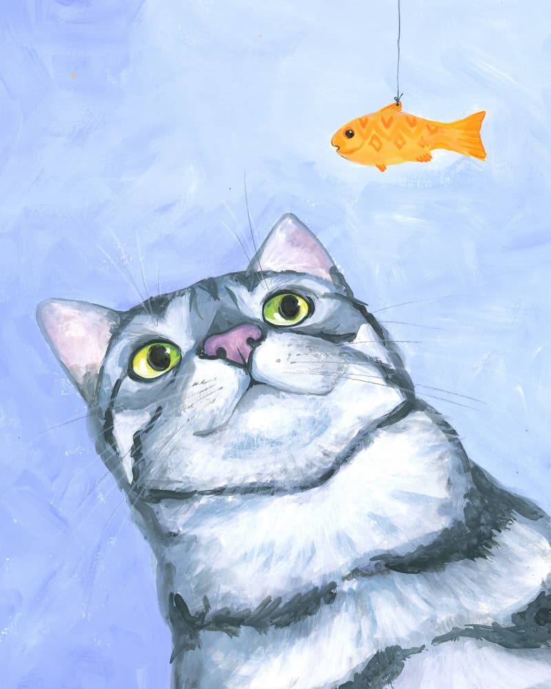 Fishing Game by Isabelle Brent — canvas wall art