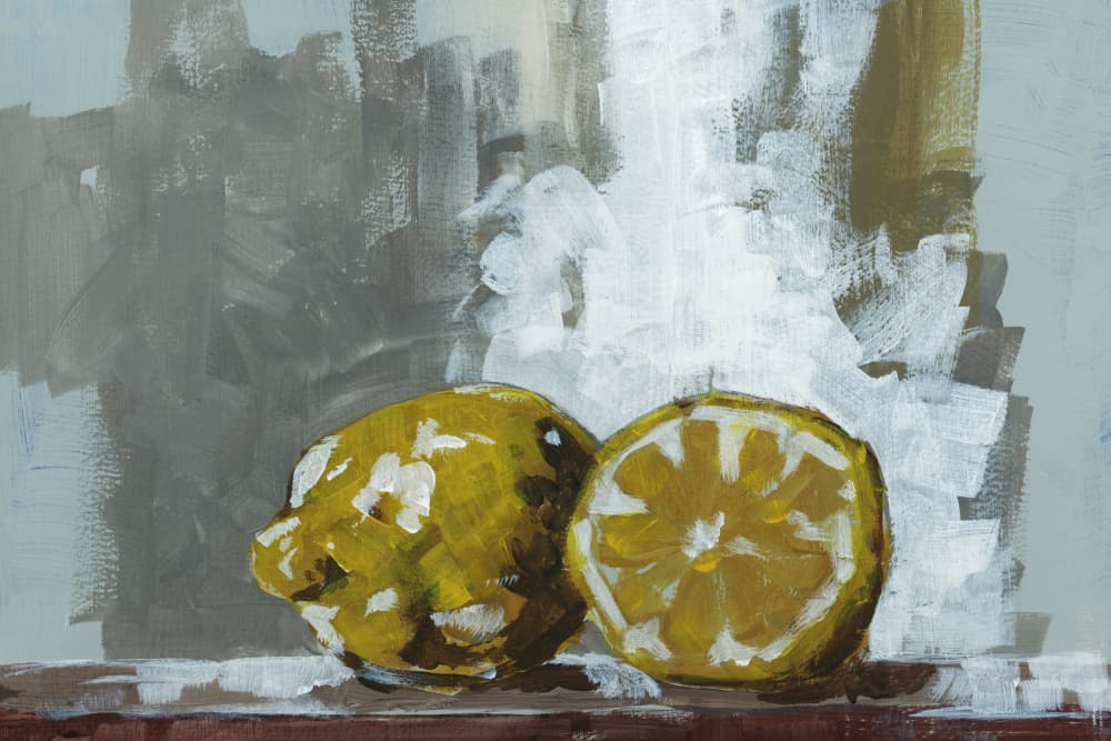 Fresh Cut Lemons by cartissi — canvas wall art