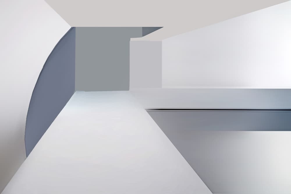 Modern Architectural Abstract by Henk van Maastricht — canvas wall art