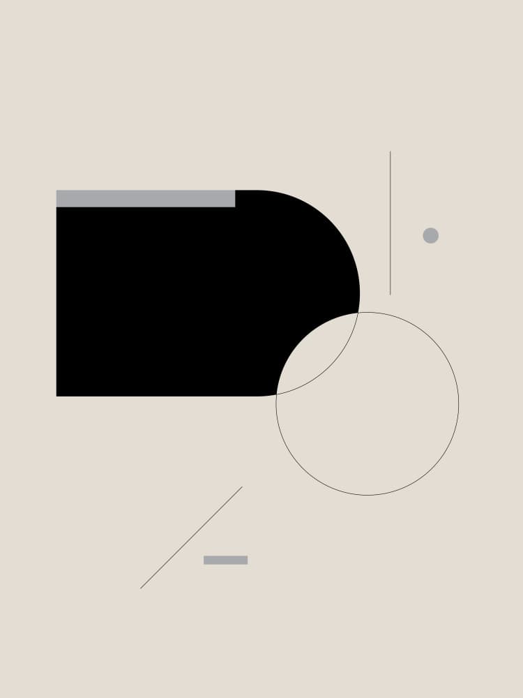Minimalist Abstract Shapes by Nilesh Kulkarni — canvas wall art