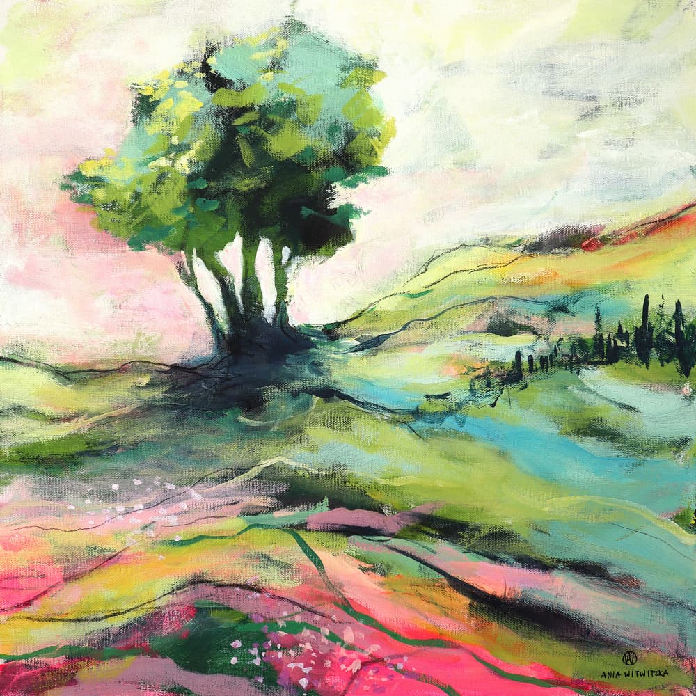 Colorful Countryside Dream by Ania Witwitzka — canvas wall art
