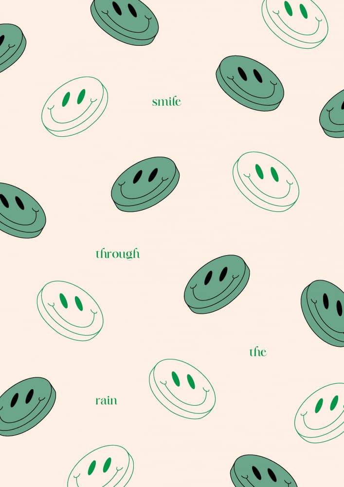 Smile Through Rain by Nazma Khokhar — canvas wall art