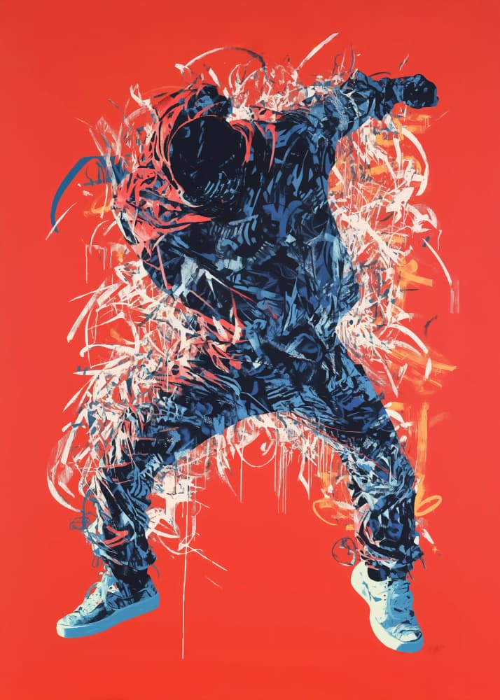 Dynamic Street Dance by Andreas Magnusson — canvas wall art