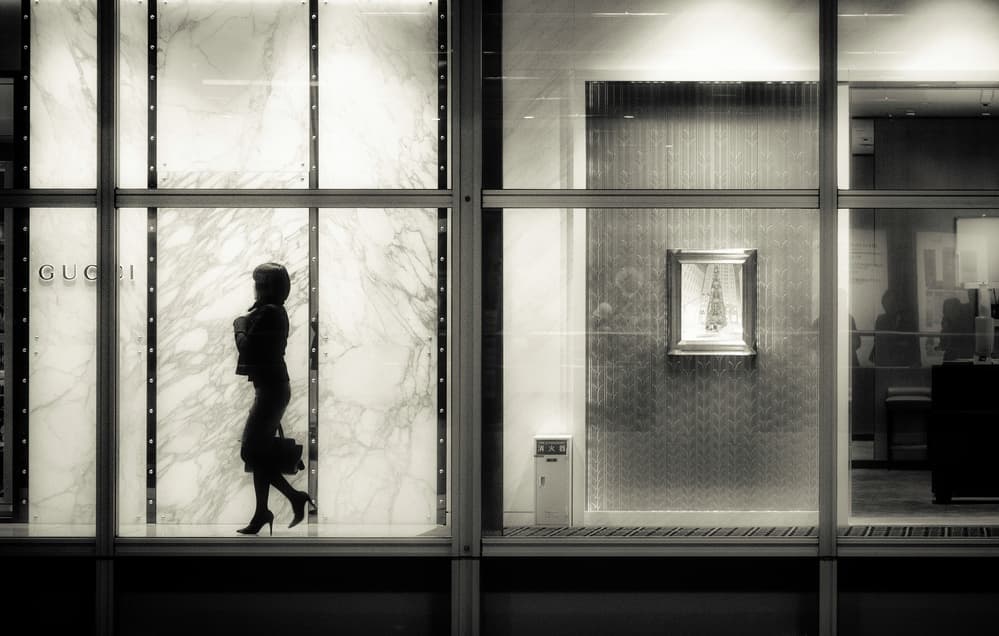 Elegant City Silhouette by Haruyo Sakamoto — canvas wall art