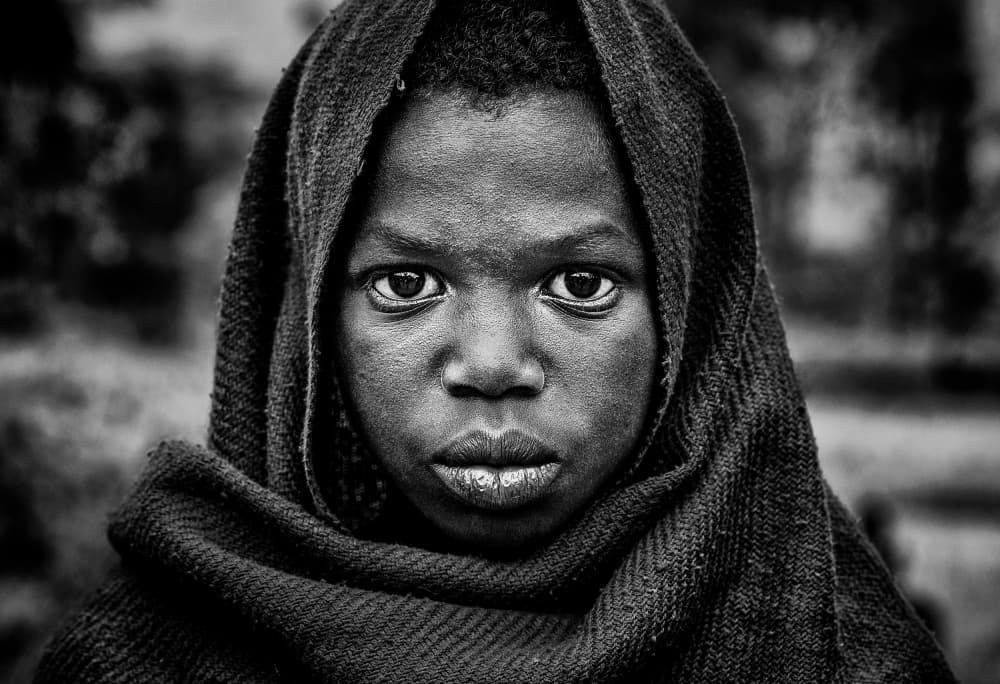 Intense Young Gaze by Joxe Inazio Kuesta Garmendia — canvas wall art
