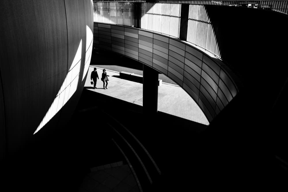 Urban Light and Shadow by Atsushi Inamura — canvas wall art