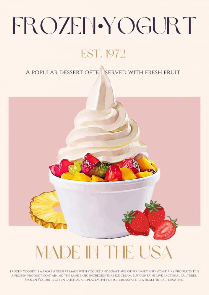 Frozen Yogurt Delight by Nazma Khokhar — canvas wall art