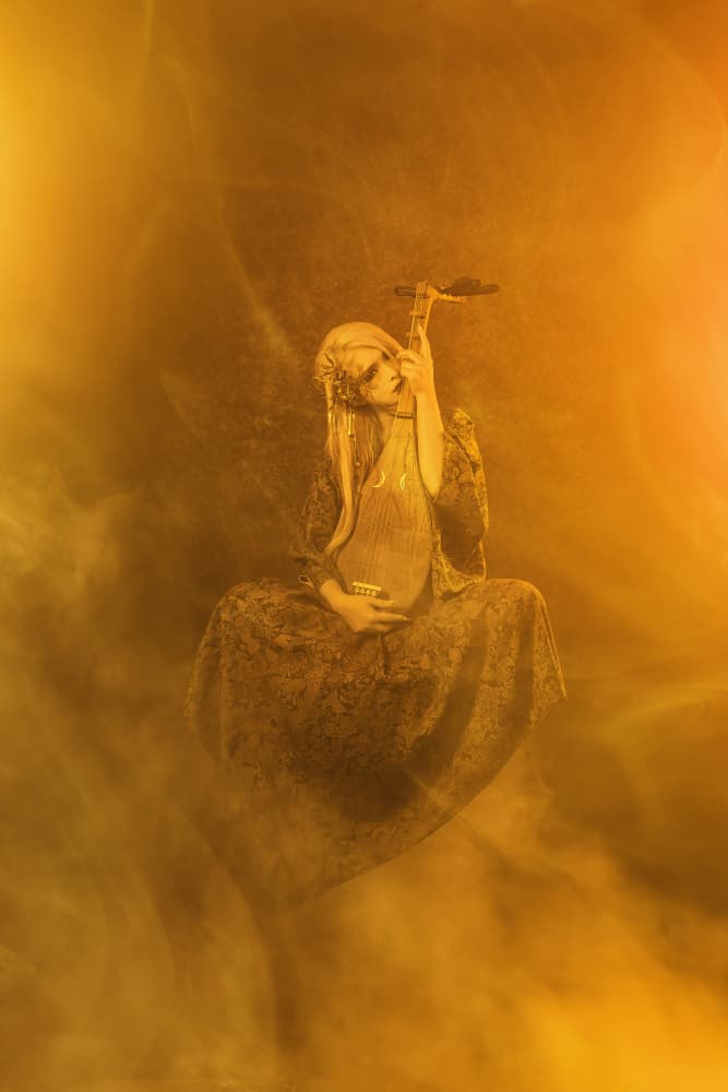 Ethereal Lute Player by KOIKI — canvas wall art