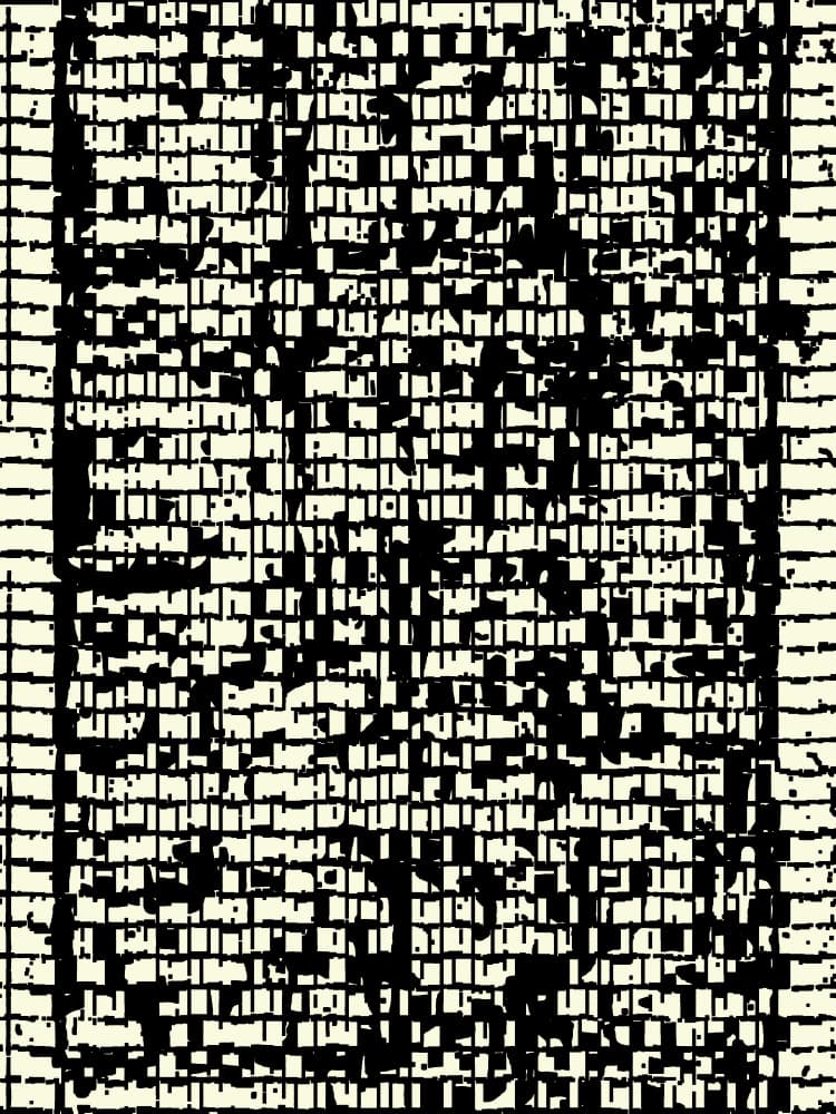 Glitched Digital Pattern by Petr Strnad — canvas wall art