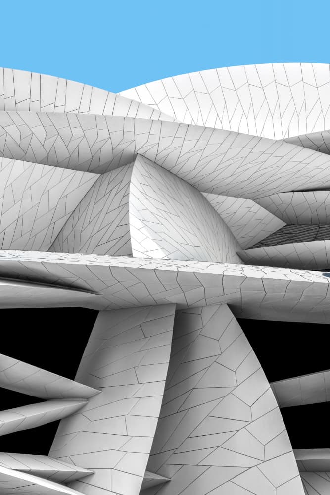 Dynamic White Architecture by Wayne Pearson — canvas wall art