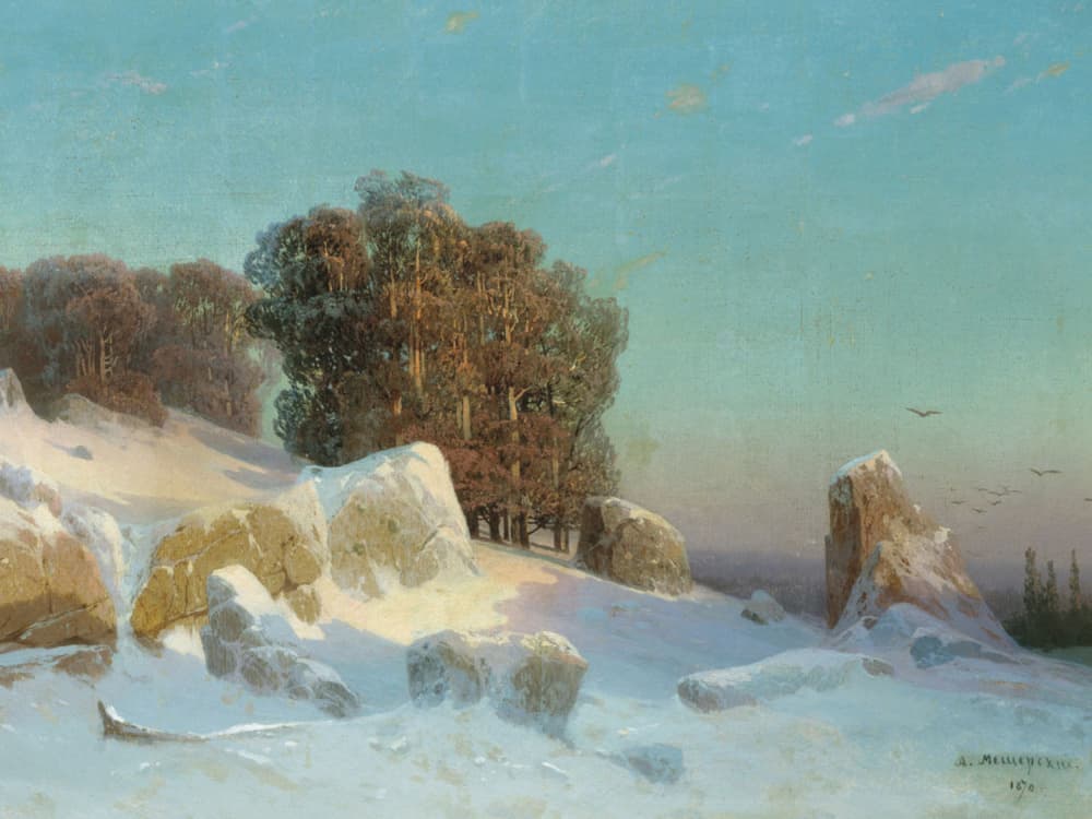Winter Morning Sunlight by Jolly and Dash — canvas wall art
