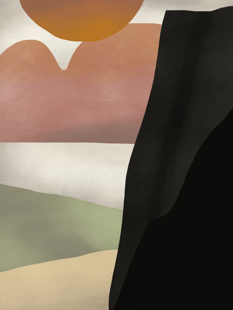 Abstract Desert Horizon by Little Dean — canvas wall art