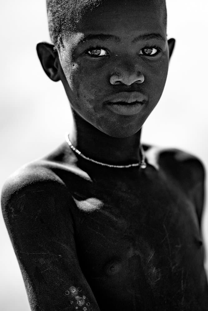 Serious Young Gaze by Gina Buliga — canvas wall art