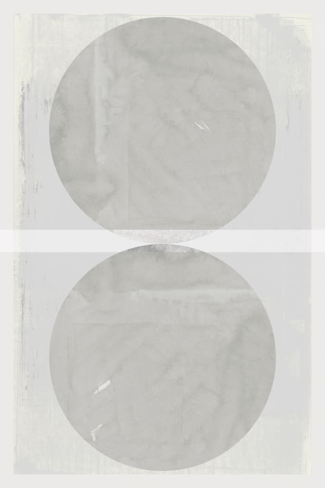 Soft Gray Circles by cartissi — canvas wall art