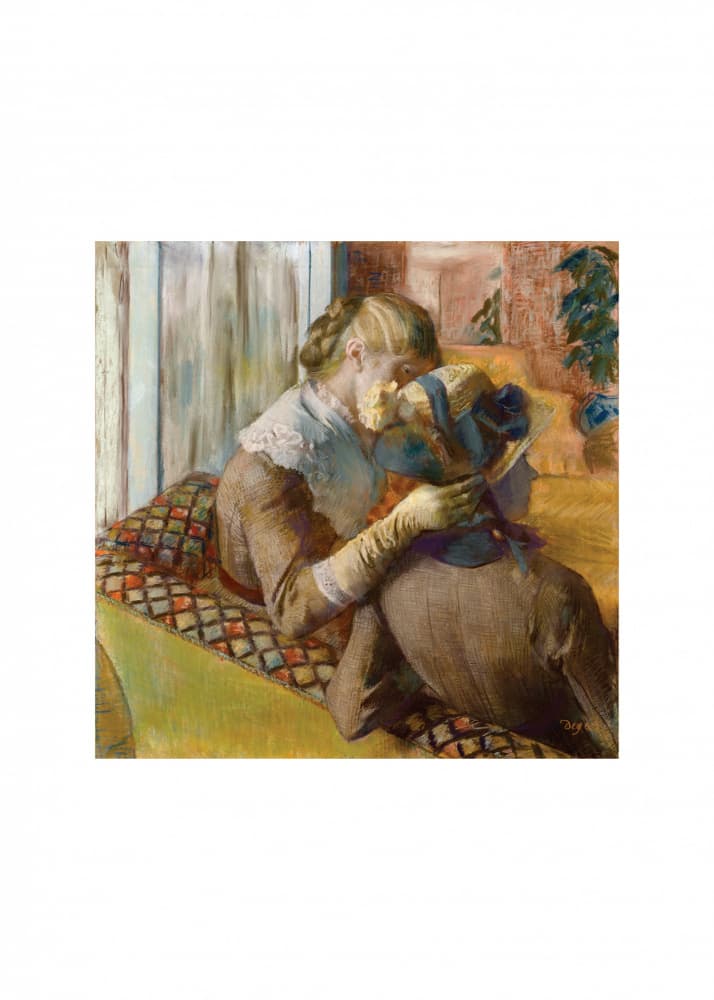 At the Milliner's No.2 by Edgar Degas — canvas wall art