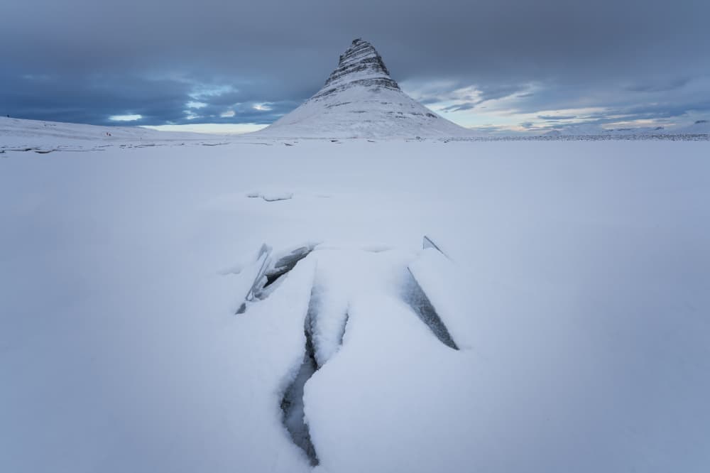 Iceland Winter Ice Cracks by Yongnan Li (李永男) — canvas wall art