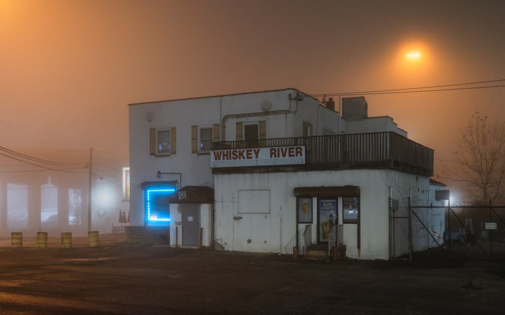 Whiskey River Fog by Scott J. Pilla — canvas wall art