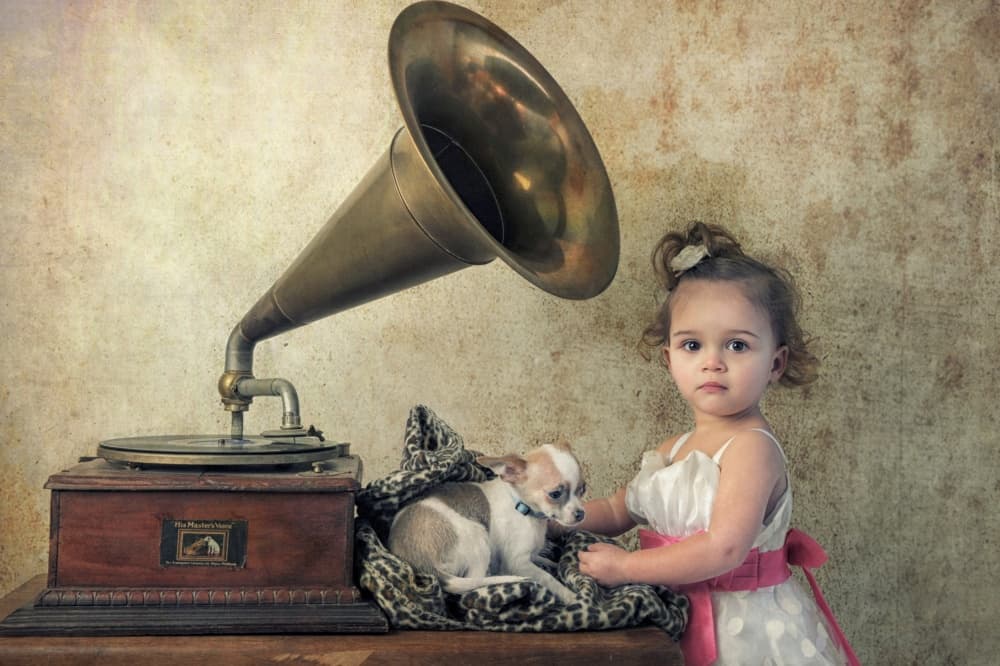 Charming Vintage Companions by Monika Vanhercke — canvas wall art