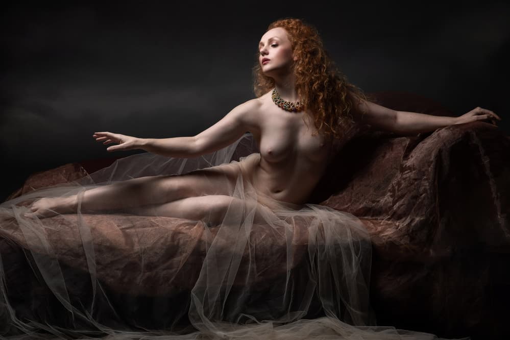 Classic Redhead Nude by Jan Slotboom — canvas wall art