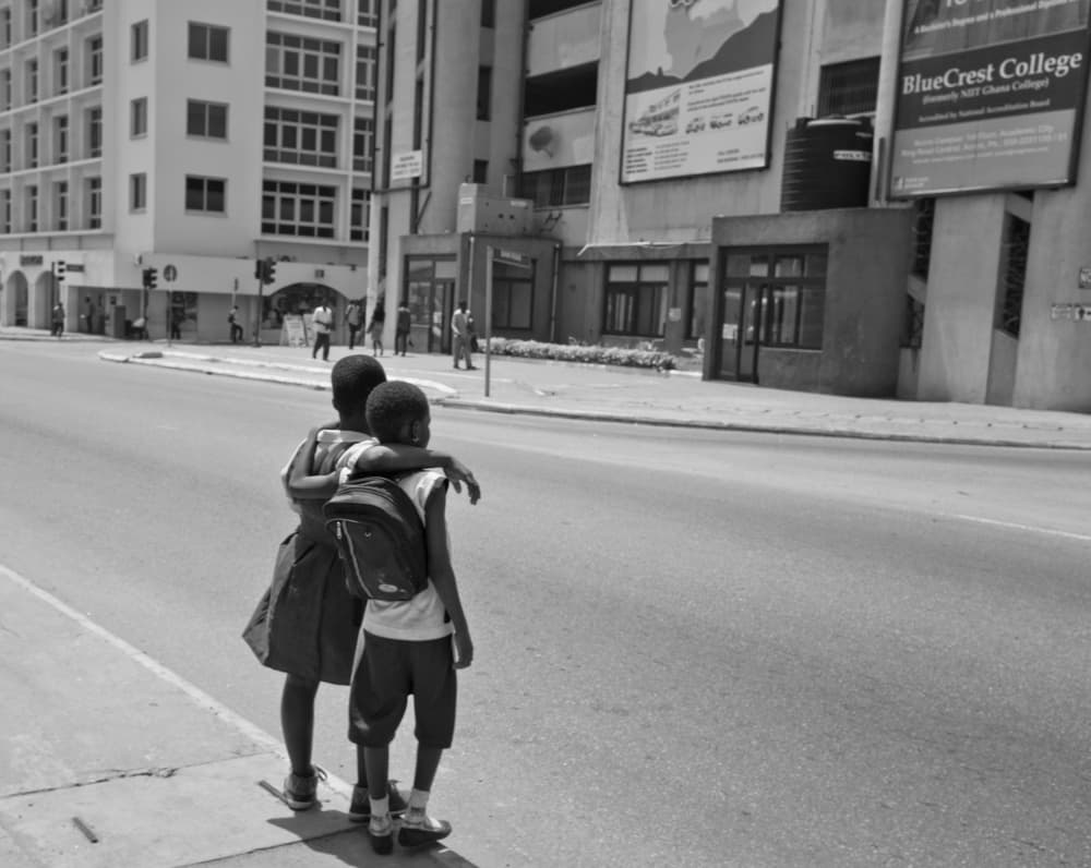 Young City Companions by Lorenzo Grifantini — canvas wall art