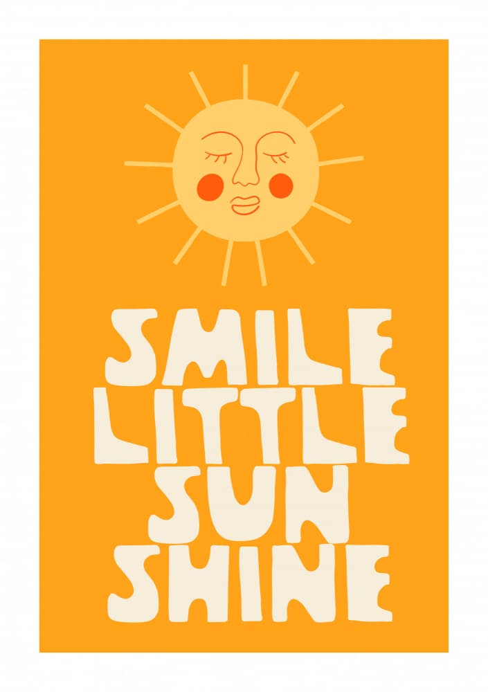 Smiling Little Sunshine by Treechild — canvas wall art