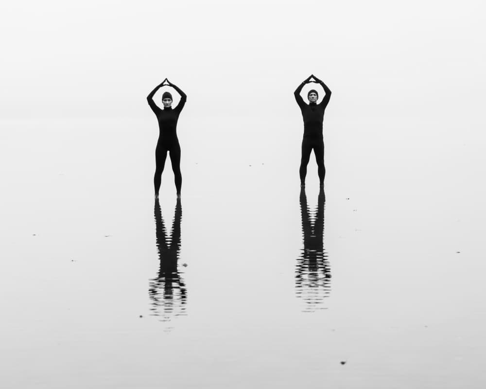 Meditative Water Reflections by Leszek Paradowski — canvas wall art