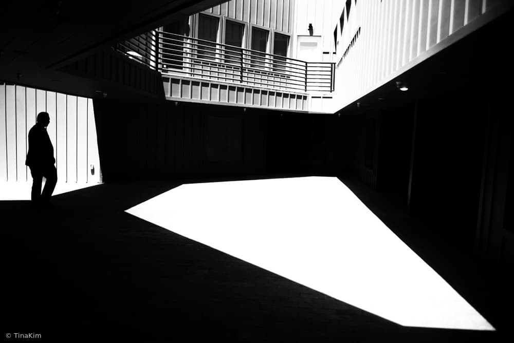 Solitary Silhouette Architecture by Tina Kim — canvas wall art