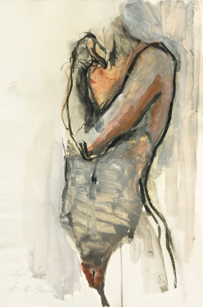 Contemplative Male Figure by Ute Rathmann — canvas wall art