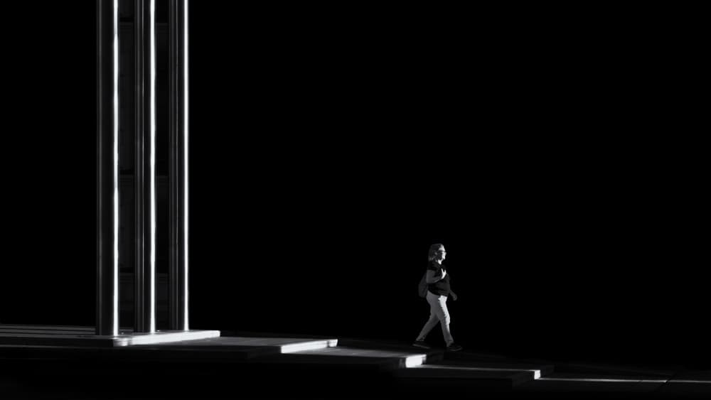 Solitary Steps In Light by Rolf Endermann — canvas wall art