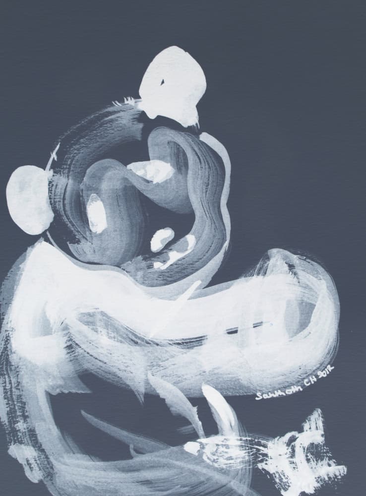 Smiling Abstract Character by Santhosh ch — canvas wall art