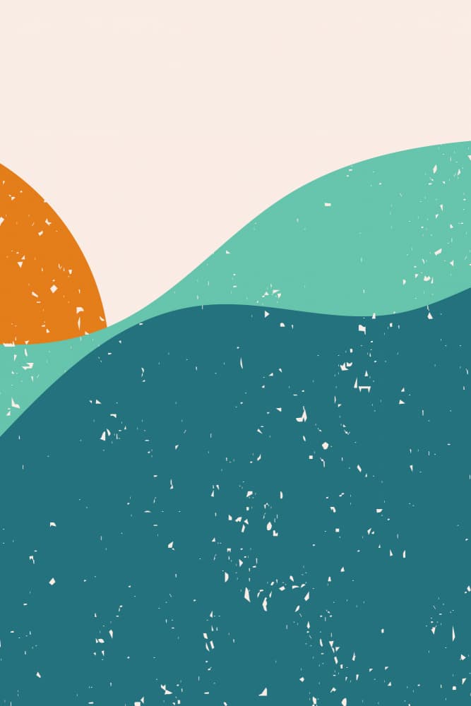 Minimalist Sun Waves by jay stanley — canvas wall art