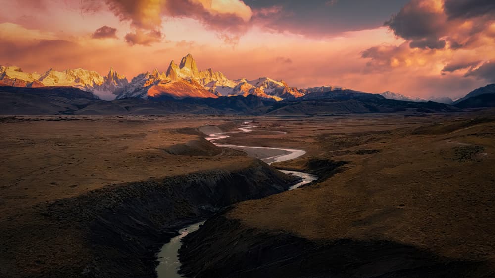 Majestic Valley Sunset by Dennis Zhang — canvas wall art