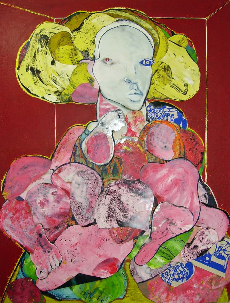 Vibrant Abstract Figure by Pascal Marlin — canvas wall art