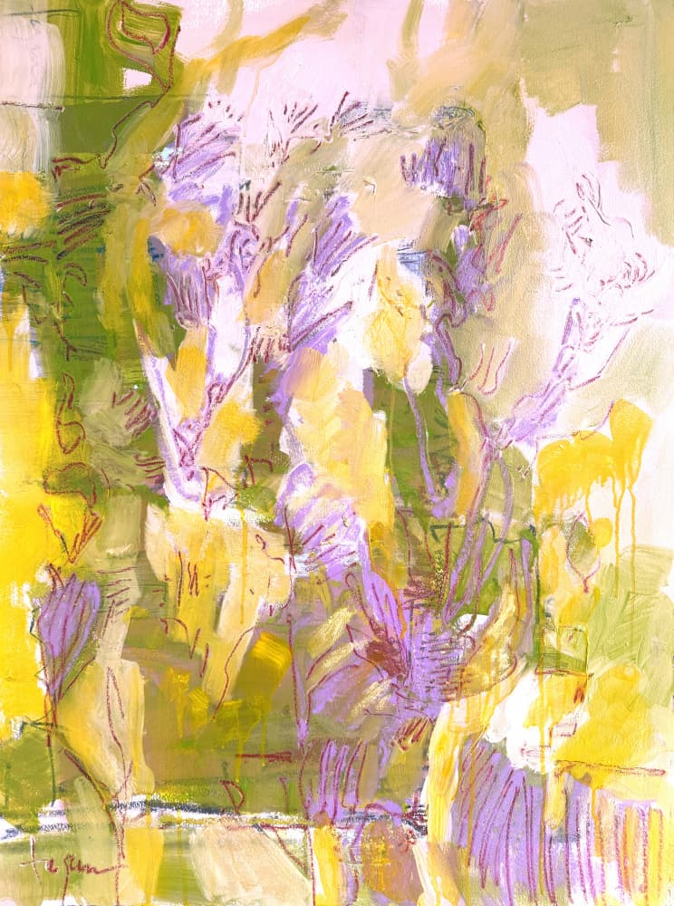 Vibrant Abstract Garden by Dorothy Fagan — canvas wall art