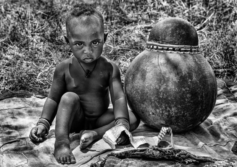 African Child Gaze by Joxe Inazio Kuesta Garmendia — canvas wall art