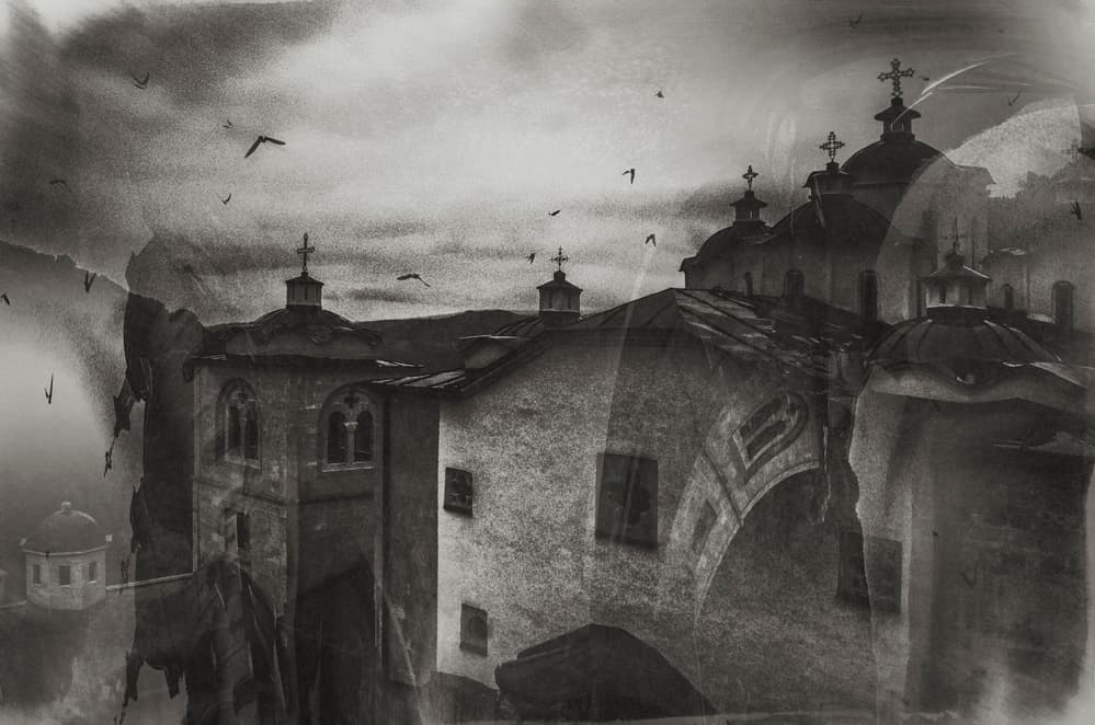 Mysterious Monastery Domes by Desislava Ignatova — canvas wall art