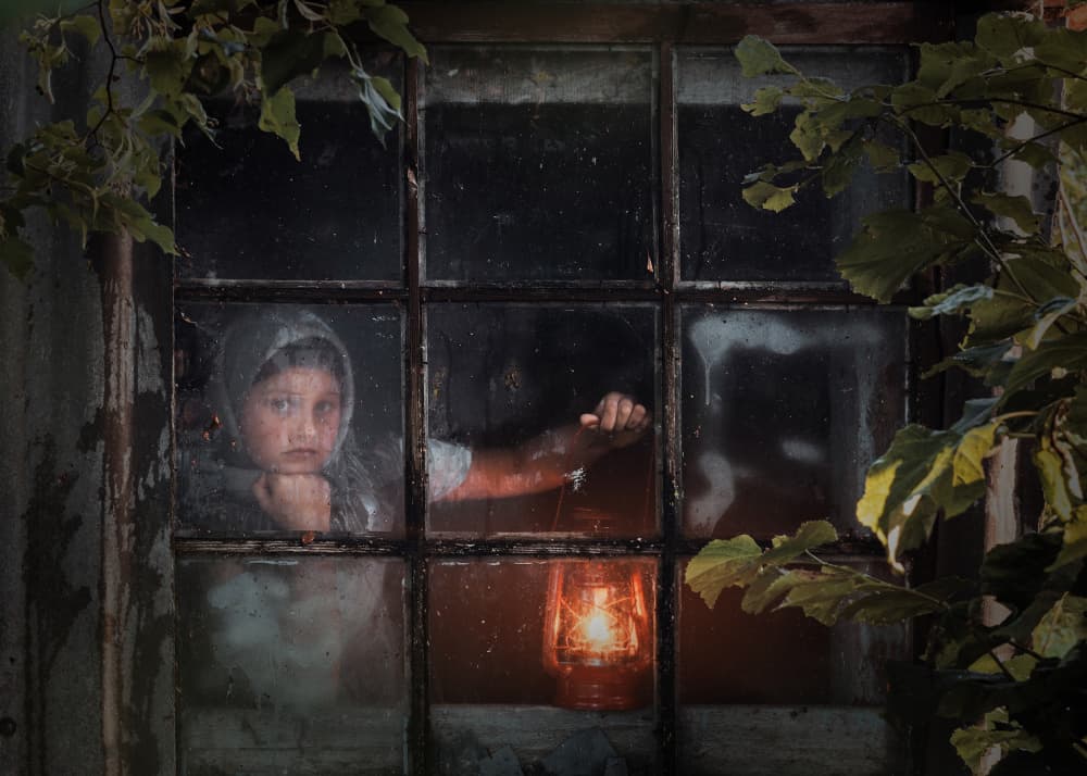 Child By Window Light by Normunds Kaprano — canvas wall art