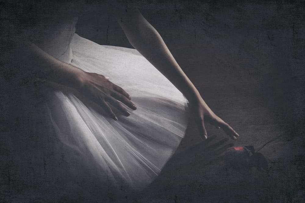 Ballerina's Red Pointe by Paulo Medeiros — canvas wall art