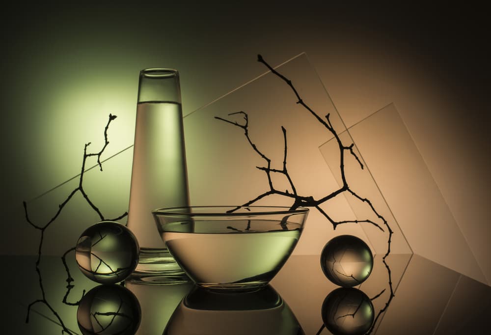 Serene Glass Reflections by Evgeniy Popov — canvas wall art