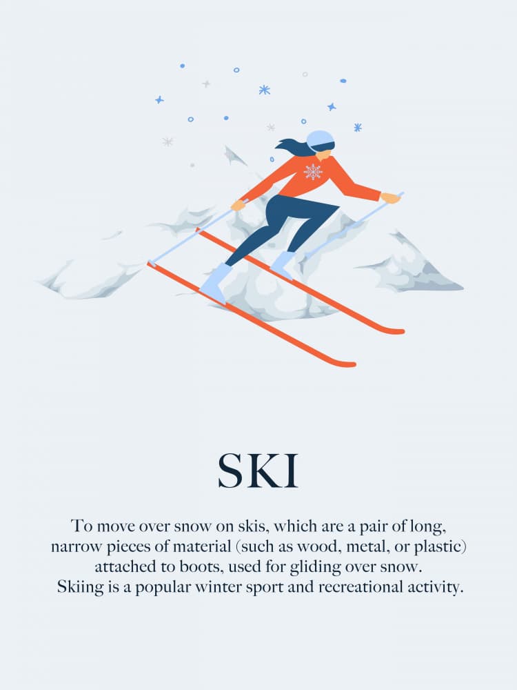 Winter Skier Adventure by Elizabeth C — canvas wall art