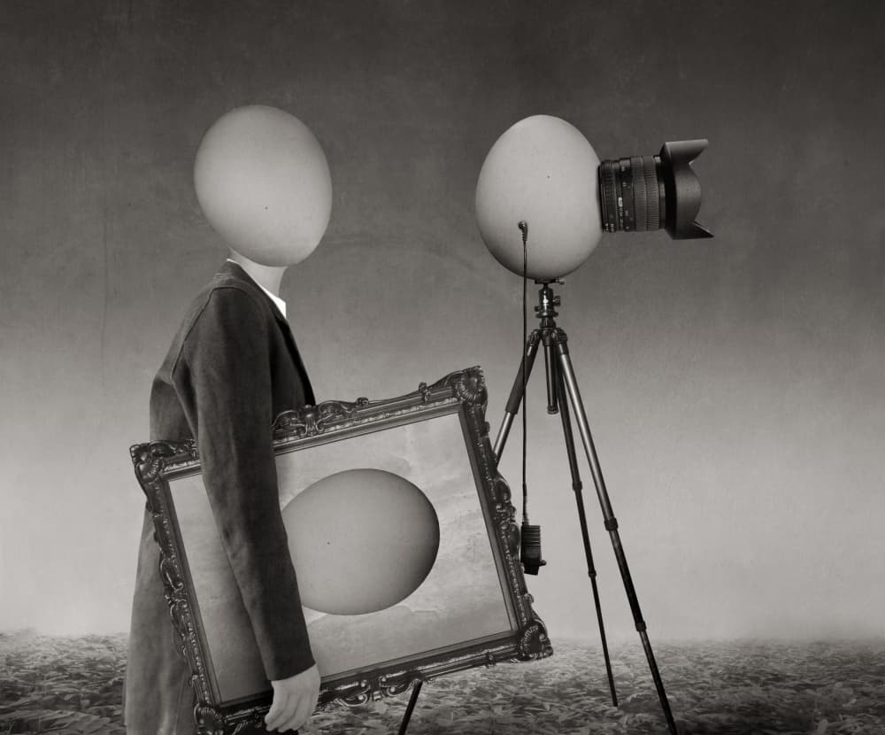 Surreal Egg Photographer by Biao Huang — canvas wall art
