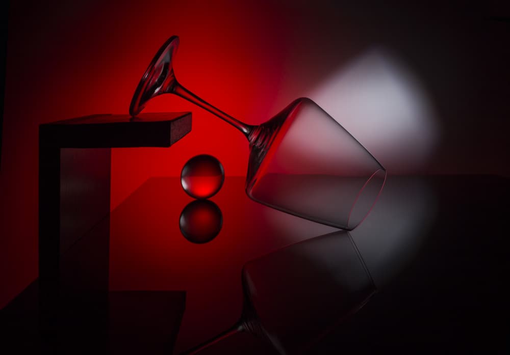 Elegant Red Reflection by Evgeniy Popov — canvas wall art