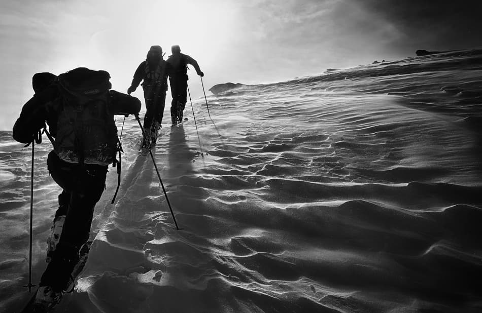 Backcountry Ski Ascent by Izidor Gasperlin — canvas wall art